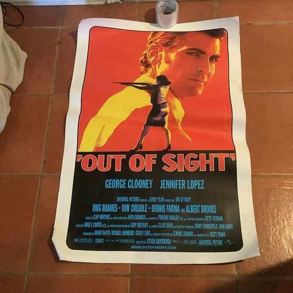 OUT OF SIGHT- 1998 -original 27x40 Movie Poster- GEORGE CLOONEY, JENNIFER LOPEZ - Picture 1 of 1